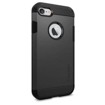Spigen iPhone 7 ile Uyumlu Kılıf Tough Armor Black