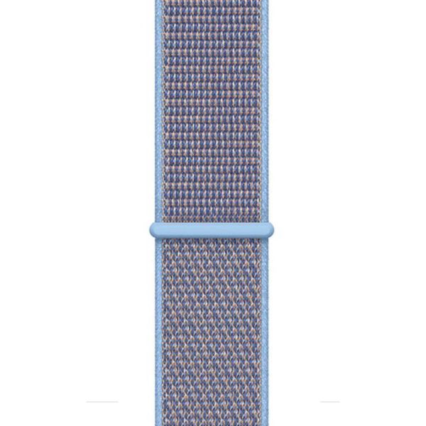 Apple Watch ile Uyumlu 42-44mm Kumaş Kayış Mavi/Mor
