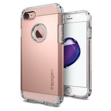 Spigen iPhone 7 ile Uyumlu Kılıf Tough Armor Rose Gold