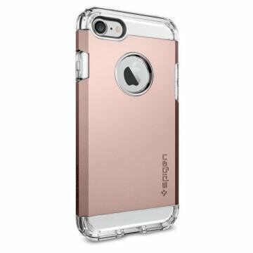 Spigen iPhone 7 ile Uyumlu Kılıf Tough Armor Rose Gold