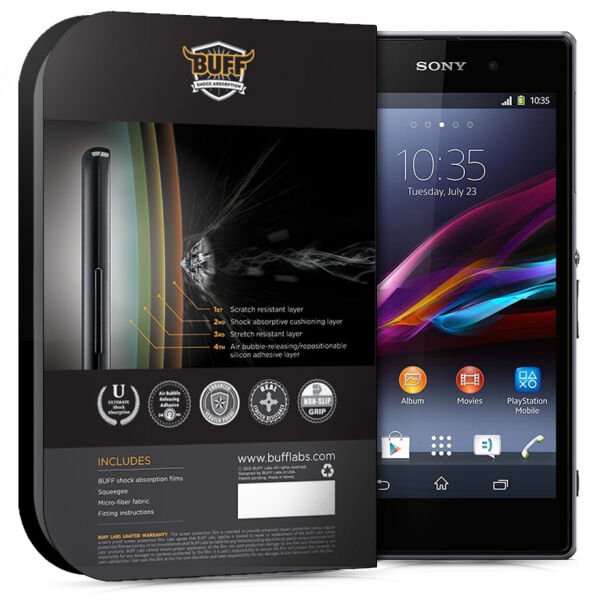 Buff Xperia Z1 ile Uyumlu Darbe Emici Film