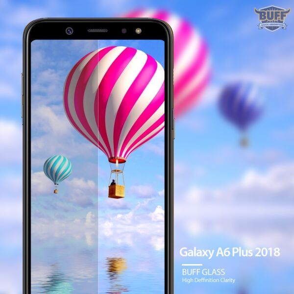 Buff Glass Galaxy A6 Plus 2018 ile Uyumlu Ekran Koruyucu Cam