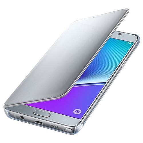 Galaxy Note5 ile Uyumlu Clear View Cover Fonksiyonel Kılıf Gri EF-ZN920CSEGWW