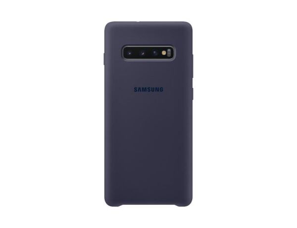 Galaxy S10 Plus ile Uyumlu Kılıf Silicone Cover Lacivert EF-PG975 (Out)