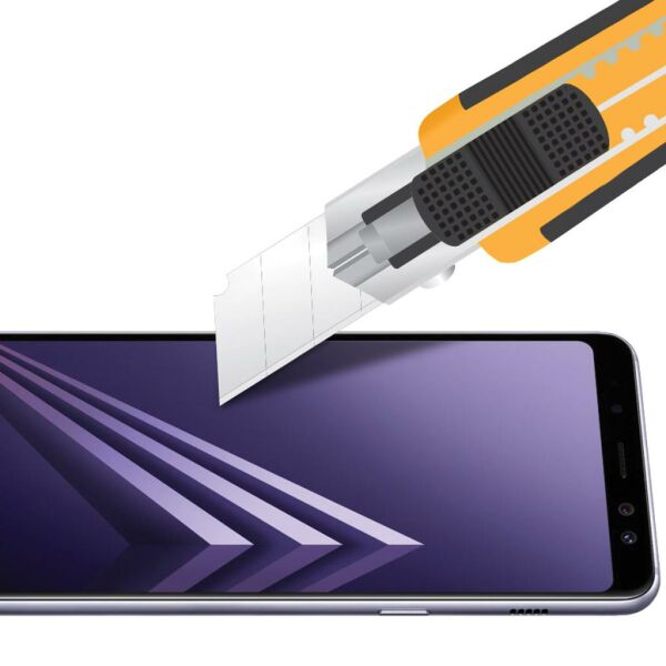 Buff Glass Galaxy A8 Plus 2018 ile Uyumlu Eran Koruyucu Cam