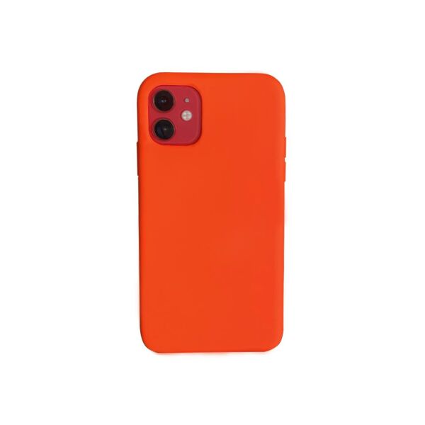 iPhone 11 ile Uyumlu Cappy Silikon Kılıf Turuncu