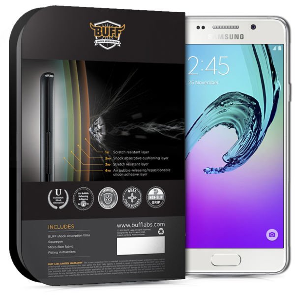 Buff 2016 Galaxy A7 ile Uyumlu Darbe Emici Ekran Koruyucu Film