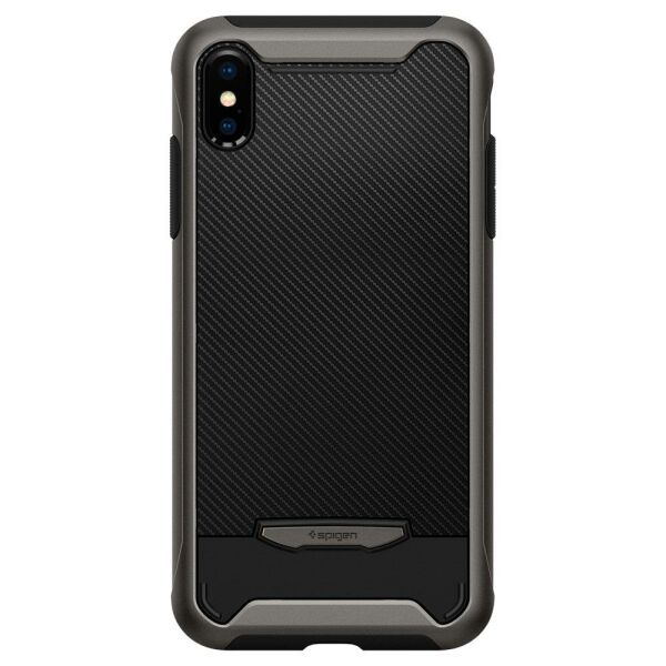 Spigen iPhone XS/X ile Uyumlu Kılıf Hybrid NX Gunmetal
