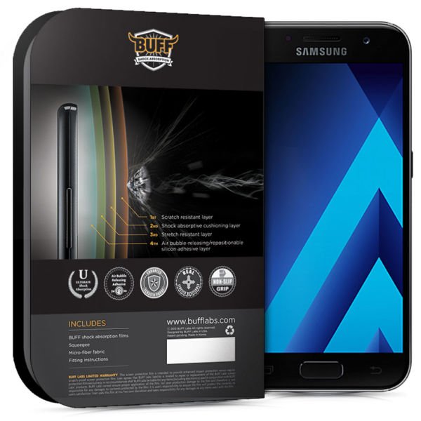 Buff 2017 Galaxy A5 ile Uyumlu Darbe Emici Ekran Koruyucu Film