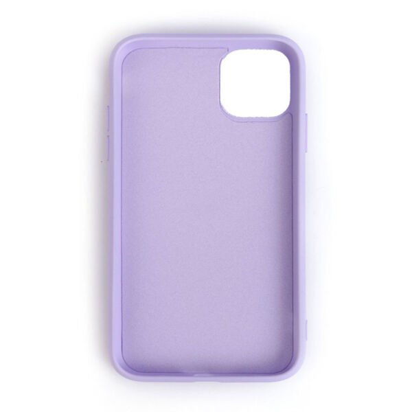 iPhone 11 ile Uyumlu Cappy Silikon Kılıf Lila