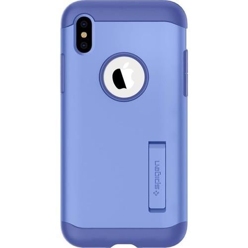 Spigen iPhone XS / iPhone X ile Uyumlu Kılıf Slim Armor Violet