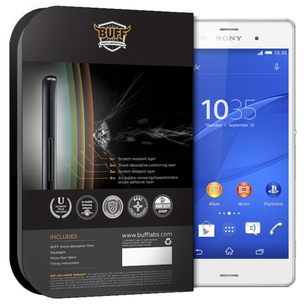 Buff Xperia Z3 ile Uyumlu Darbe Emici Ekran Koruyucu Film