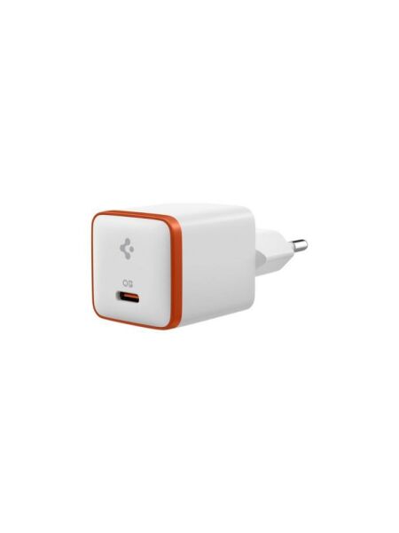 Spigen 30W USB-C Mini Adaptör - Samsung PPS Destekli Hızlı Şarj Aleti iPhone & Android & iPad & MacBook Type-C EE301 White