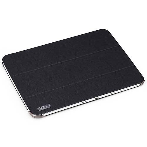 Galaxy Tab 3 10.1 P5200/P5210 ile Uyumlu ROCK Kapaklı Slim Kılıf Siyah