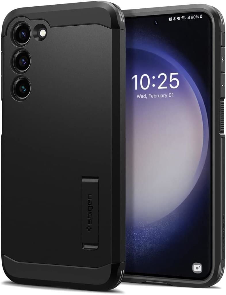 Spigen Galaxy S23 Plus ile Uyumlu Kılıf Tough Armor Black