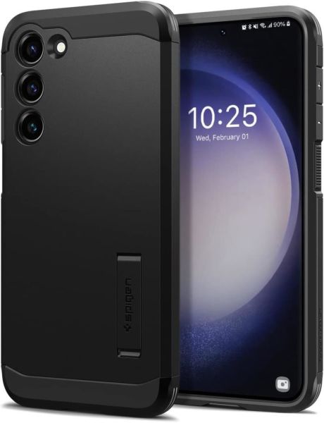 Spigen Galaxy S23 Plus ile Uyumlu Kılıf Tough Armor Black