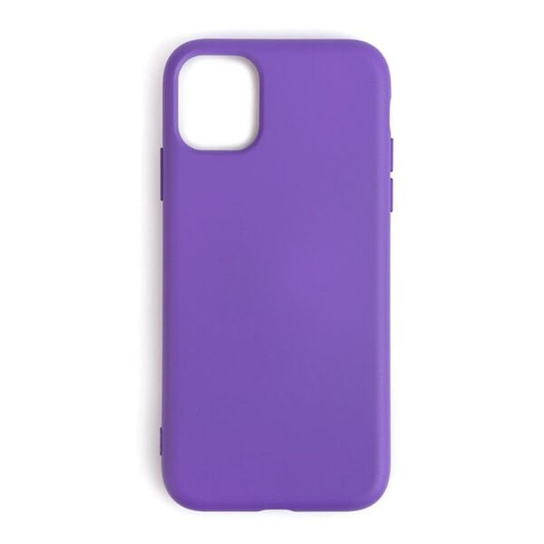 iPhone 11 ile Uyumlu Cappy Silikon Kılıf Mor