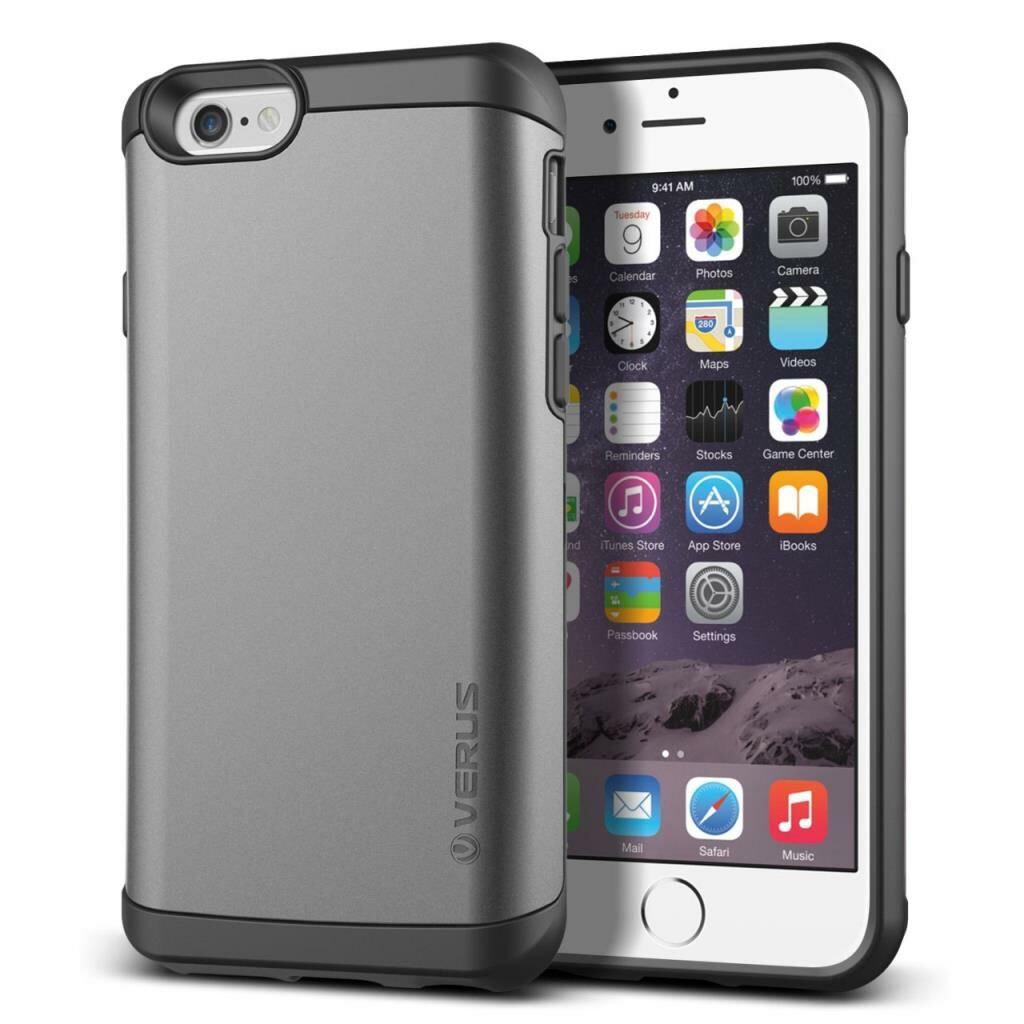 Verus iPhone 6 4.7 ile Uyumlu Case Damda Veil Series Kılıf Renk  Steel Silver