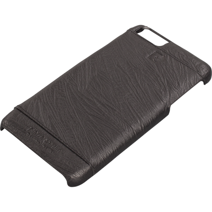 Pierre Cardin iPhone 6 ile Uyumlu Deri Arka Koruma Paneli Siyah PCL-P03
