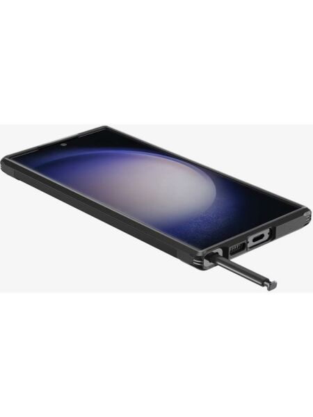 Spigen Galaxy S23 Ultra ile Uyumlu Kılıf Tough Armor Black