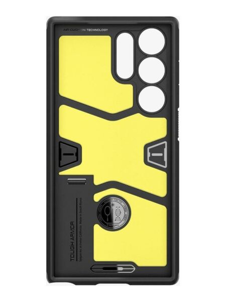 Spigen Galaxy S23 Ultra ile Uyumlu Kılıf Tough Armor Black
