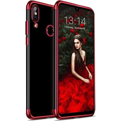 Zore Redmi Note 7 ile Uyumlu Glitter Silikon Kılıf Kırmızı