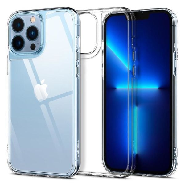 Spigen iPhone 13 Pro Max ile Uyumlu Kılıf Quartz Hybrid Crystal Clear