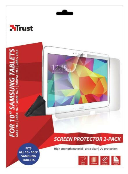 Trust TRU20214 10'' Tabletler İle Uyumlu 2'li Ekran Koruyucu