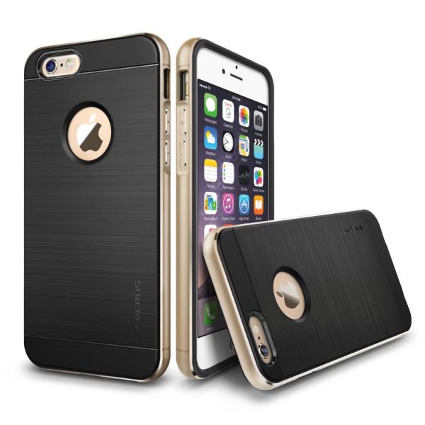 Verus iPhone 6 Plus/6S Plus ile Uyumlu New Iron Shield Kılıf Gold