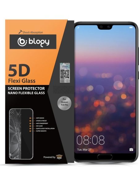 Blogy P20 Pro ile Uyumlu Flexi 5D Ekran Koruyucu