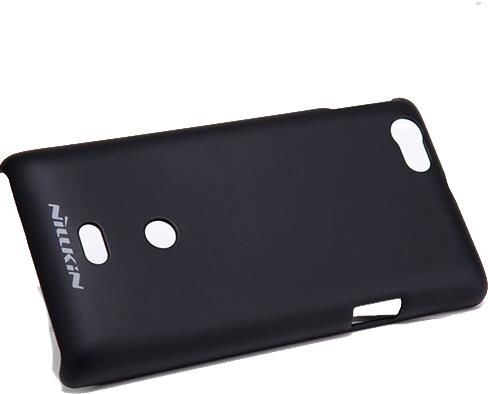 Nillkin Xperia Miro ile Uyumlu Sert Kauçuk Kılıf Siyah