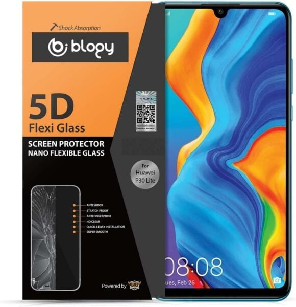 Blogy Mate 30 Lite ile Uyumlu Flexi 5D Ekran Koruyucu