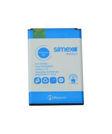 Simex N9005 Galaxy Note 3 ile Uyumlu Batarya