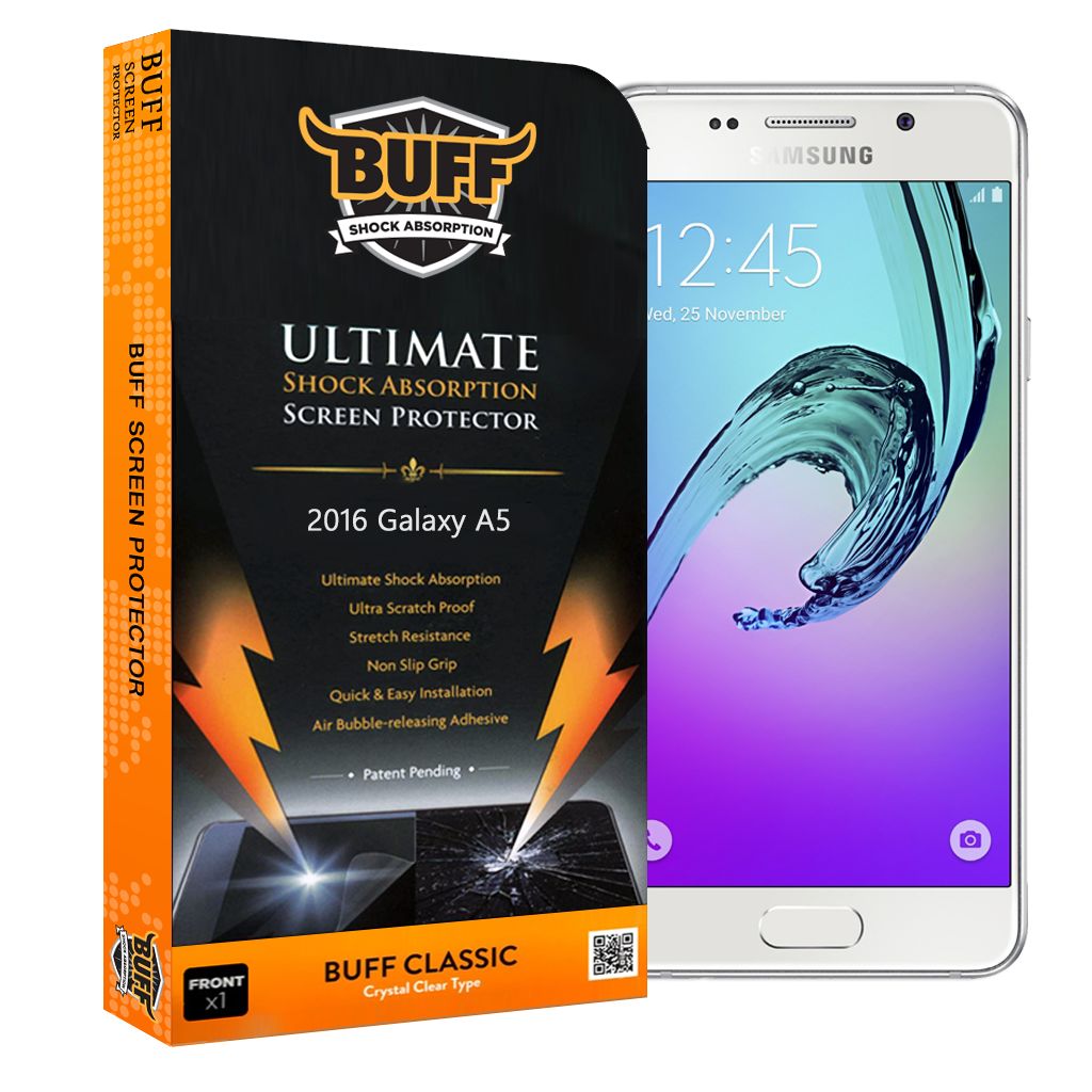 Buff 2016 Galaxy A5 ile Uyumlu Darbe Emici Ekran Koruyucu Film