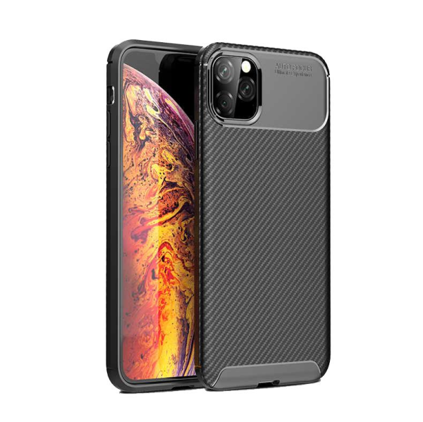 Zore iPhone 11 Pro Max ile Uyumlu Negro Silikon Kılıf Siyah