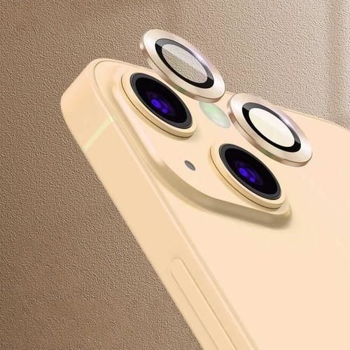 iPhone 11 ile Uyumlu Uyumlu Temperli Cam Kamera Koruyucu Gold
