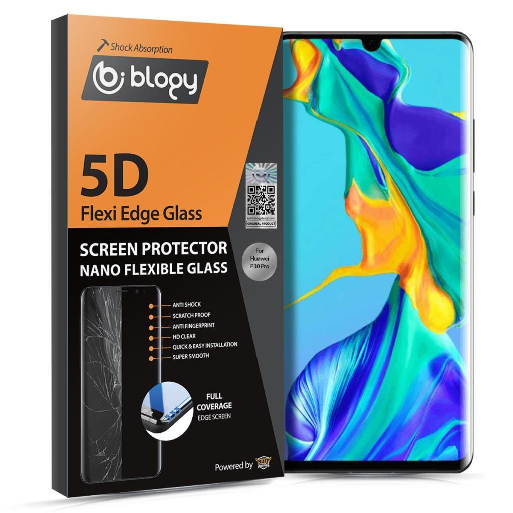 Blogy Galaxy P30 Pro ile Uyumlu Flexi Edge 5D Ekran Koruyucu
