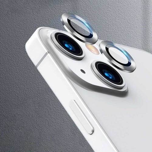 iPhone 11 ile Uyumlu Uyumlu Kamera Lens Koruyucu Gümüş