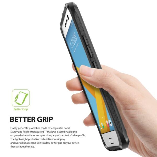 Ringke Onyx 10 ile Uyumlu Kılıf Black Ultra Extra Darbe Dağıtıcı Tam Koruma