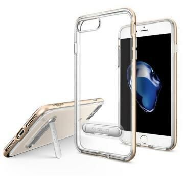 Spigen iPhone 7 Plus / 8 Plus ile Uyumlu Kılıf Crystal Hybrid Champagne Gold