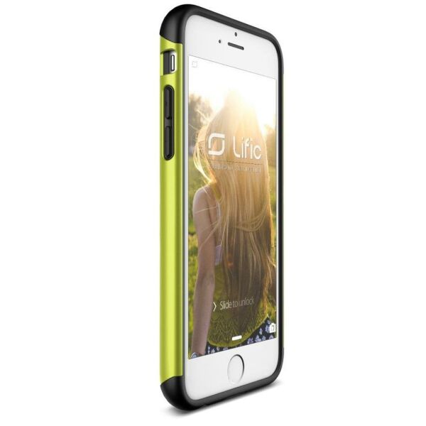 Lific iPhone 6 Plus/6s Plus ile Uyumlu Mighty Card Defense Lime