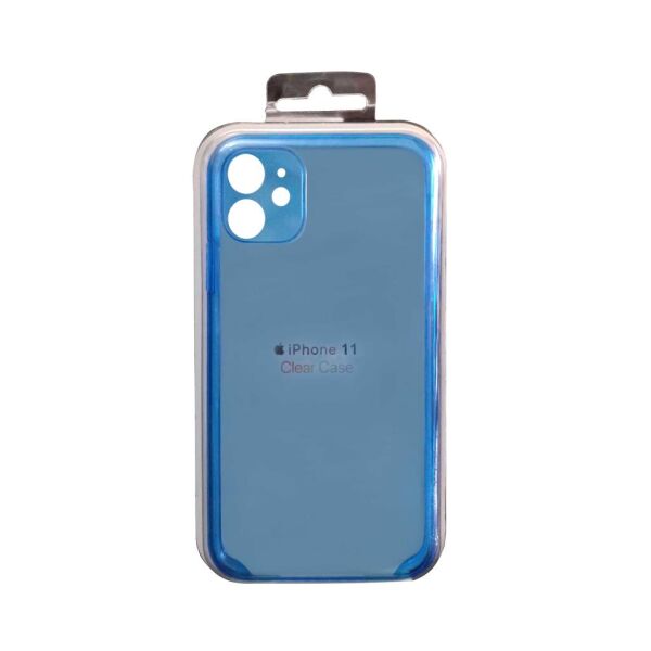 iPhone 11 ile Uyumlu Şeffaf Kılıf Mavi