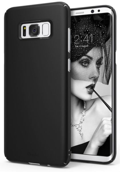 Ringke Slim Galaxy S8 Plus ile Uyumlu Kılıf SF Black