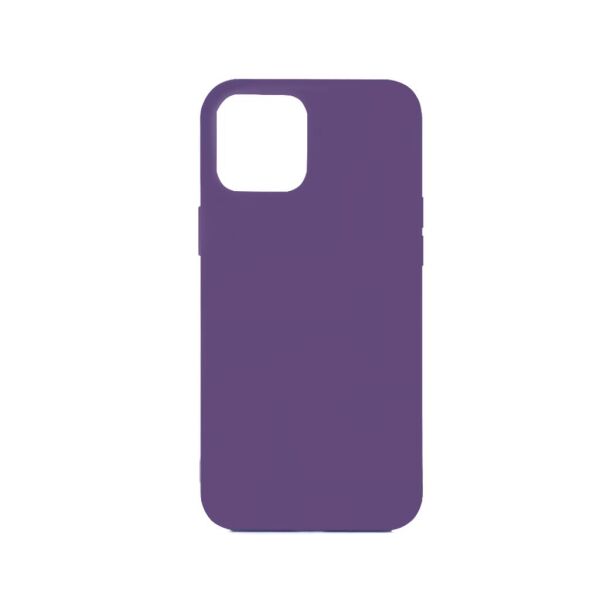 iPhone 12 ile Uyumlu Cappy Silikon Kılıf (6.7'') Mor
