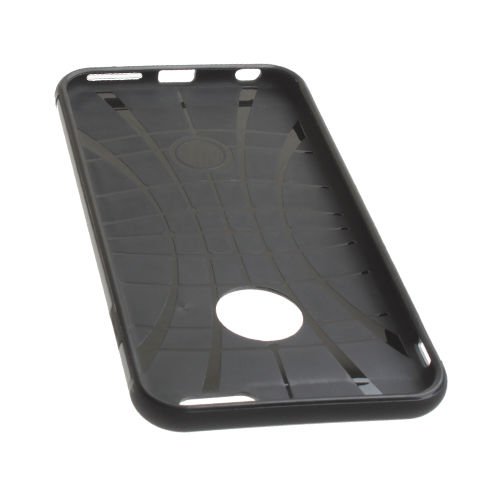 iPhone 6S Plus/6 Plus ile Uyumlu Double Hard Koruma Kılıfı Gun Metal