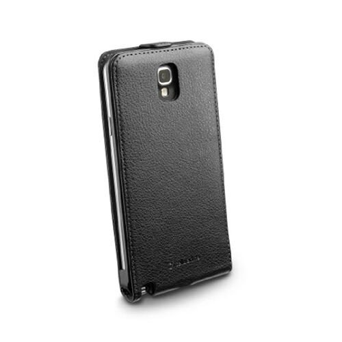 Cellular Line N7500 Galaxy Note 3 Neo ile Uyumlu Flap Essential Mıknatıslı Deri Kılıf Siyah FLAPESSPHNOTE3NBK (Out)