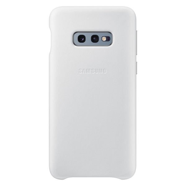Galaxy S10e ile Uyumlu Kılıf Leather Cover Beyaz EF-VG970LWEGWW