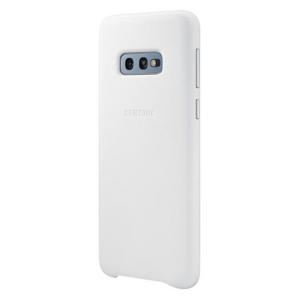 Galaxy S10e ile Uyumlu Kılıf Leather Cover Beyaz EF-VG970LWEGWW