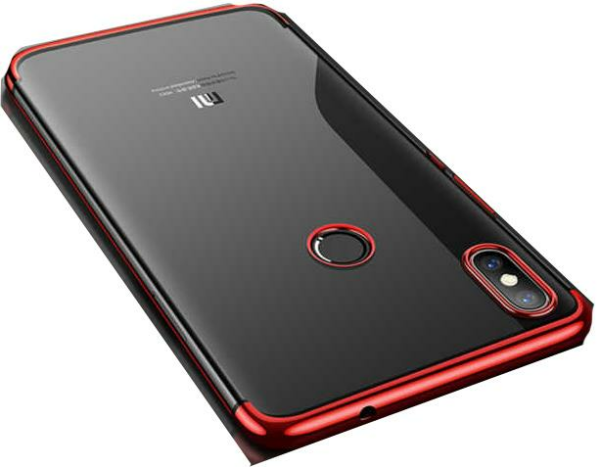 Zore Mi 8 ile Uyumlu Glitter Silikon Kılıf Kırmızı