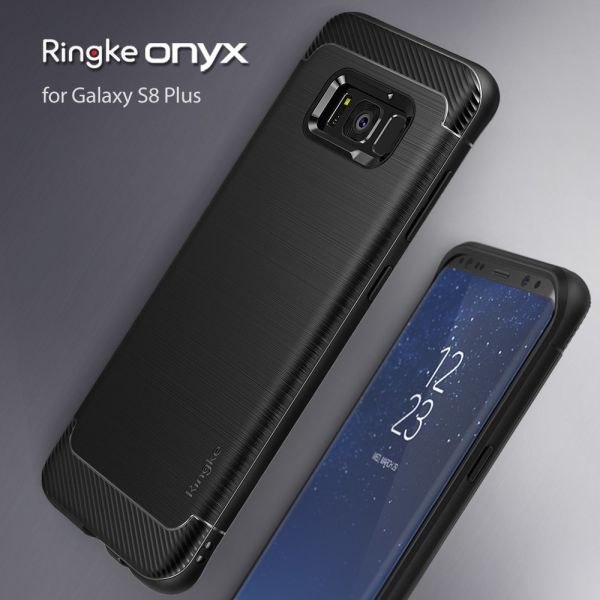 Ringke Onyx Galaxy S8 Plus ile Uyumlu Kılıf Black